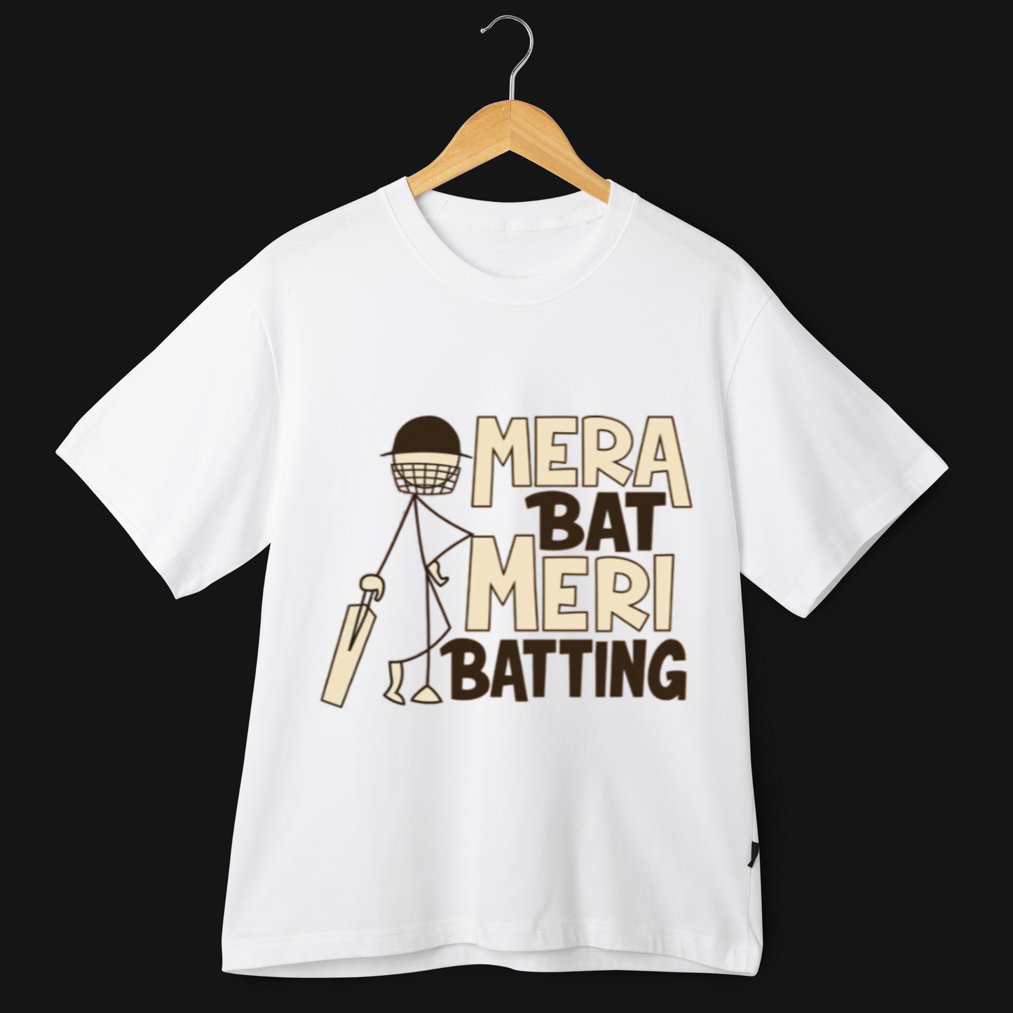 Mera Bat, Meri Batting T-Shirt for Men