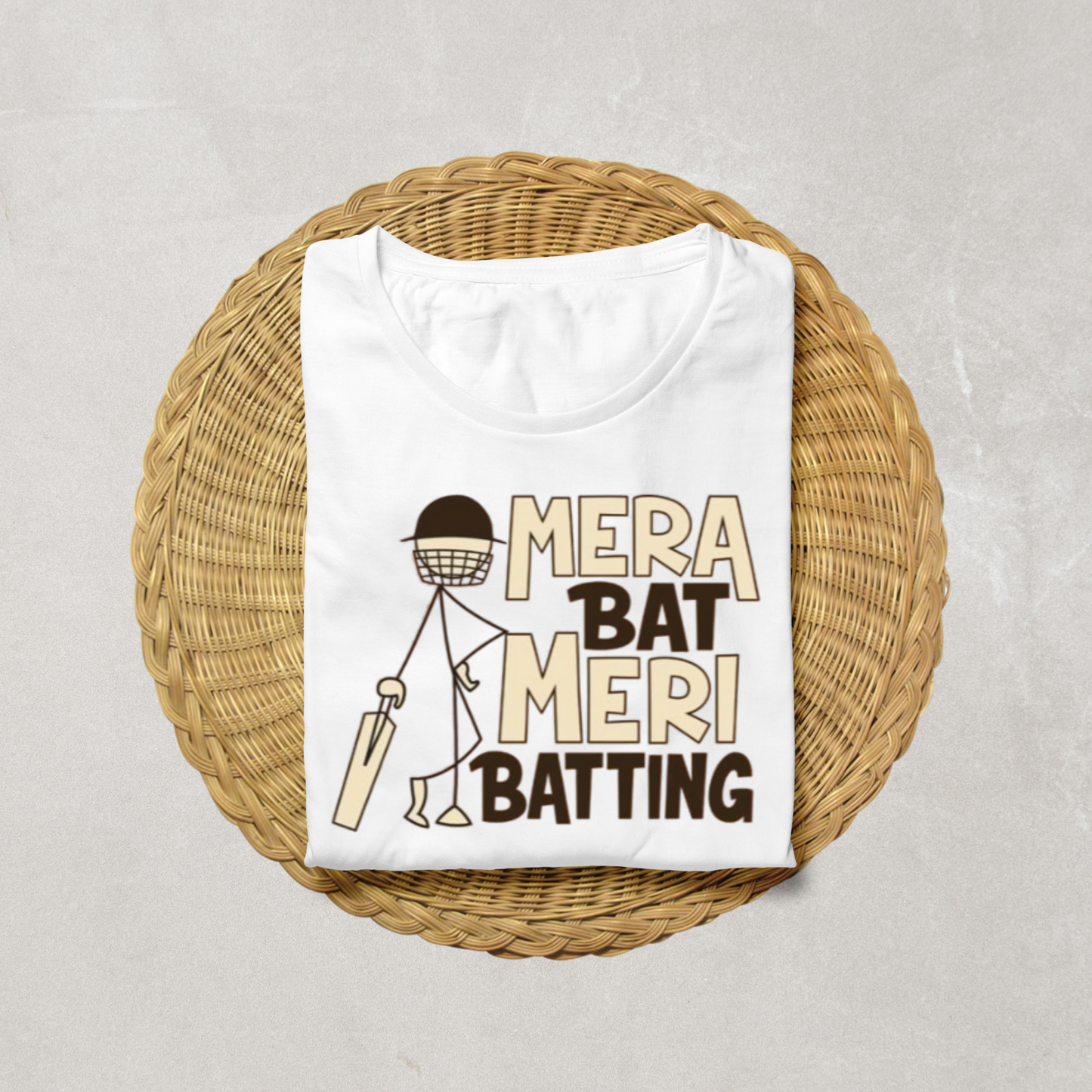 Mera Bat, Meri Batting T-Shirt for Men